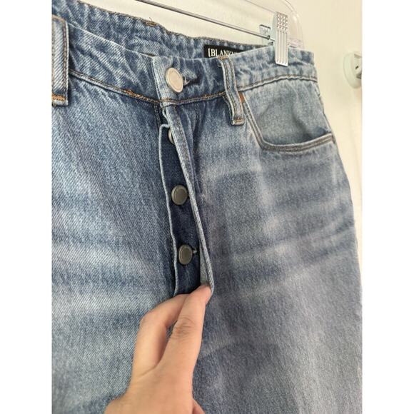 Blank NYC In Over It Ribcage High Rise Distressed Ripped Cropped Jeans Size 27 - Picture 7 of 11